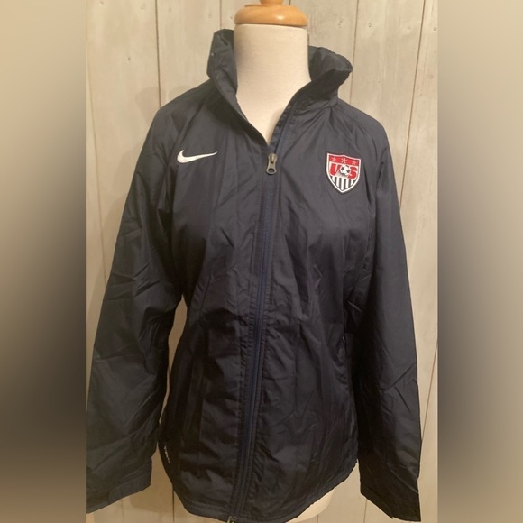 Nike Jackets & Blazers - Nike TEAM USA Storm Fit Women Jacket Packable Soccer Navy Blue Sz‎ L  NWT
